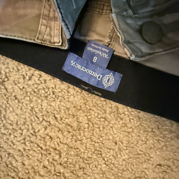 Democracy Camouflage Pants with Button Detail - Picture 2 of 2